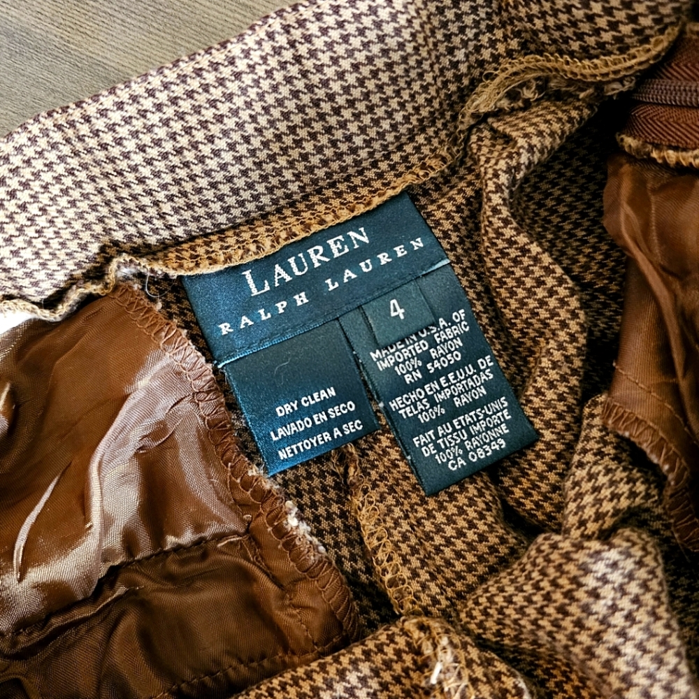 VINTAGE | Lauren Ralph Lauren Houndstooth Trousers